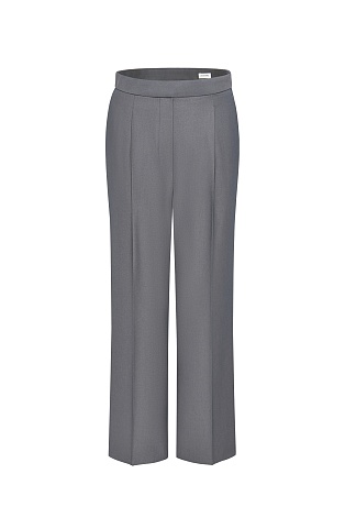 Прямые брюки серого цвета