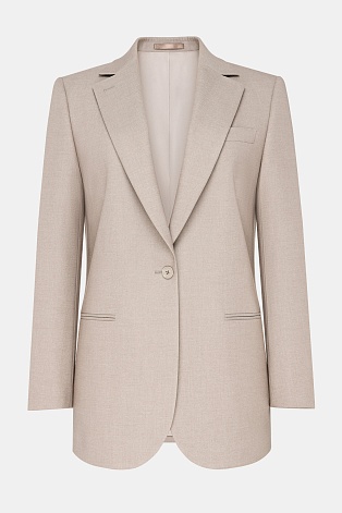 Удлиненный жакет, бежевый MILA