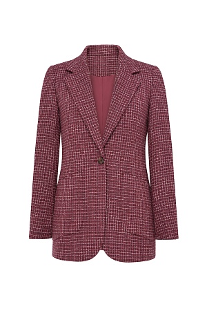 Серый пиджак в синюю клетку SMOKING II