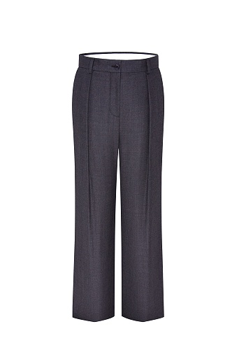 Широкие костюмные брюки со стрелками