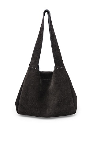 Черная замшевая сумка