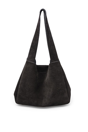 Черная замшевая сумка