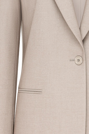 Удлиненный жакет, цвет бежевый MILA