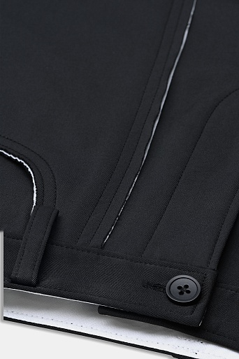 Свободные брюки с контрастными деталями, черные