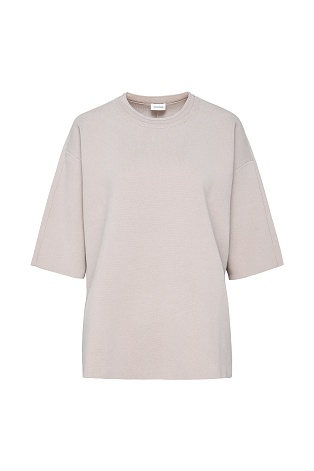 Джемпер с рукавом три четверти, кремовый