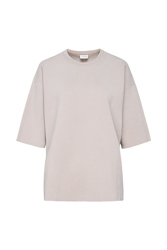 Джемпер с рукавом три четверти, кремовый