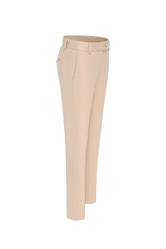 Зауженные брюки со стрелками, цвет бежевый EMMY