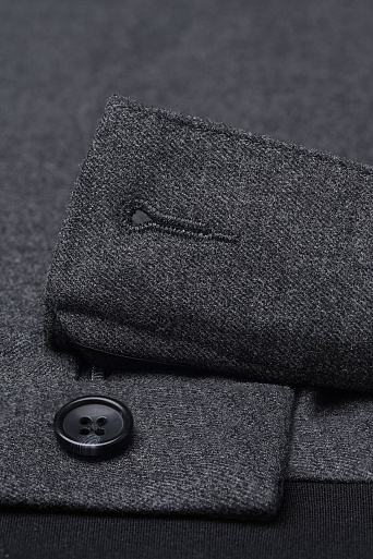 Прямые брюки, темно-серые