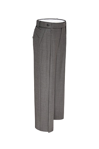 Широкие серые брюки