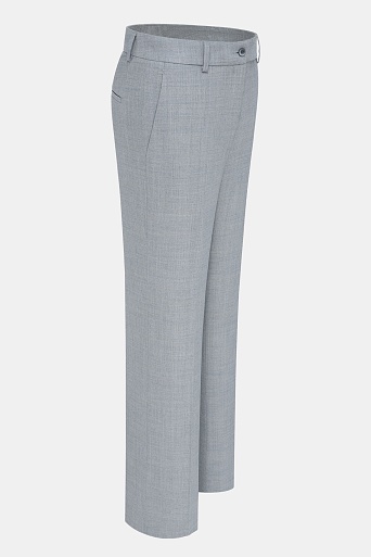 Костюмные однотонные брюки, серые MARIA