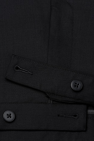 Прямые костюмные брюки со стрелками, черные