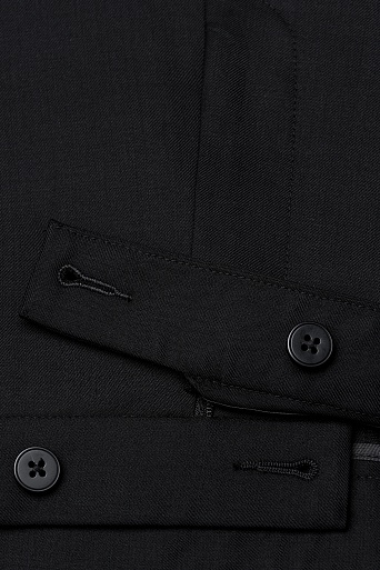 Прямые костюмные брюки со стрелками, черные