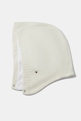 Капор с ангорой, молочный