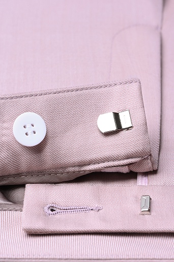 Прямые брюки из шерсти, пудровые ANNIKA