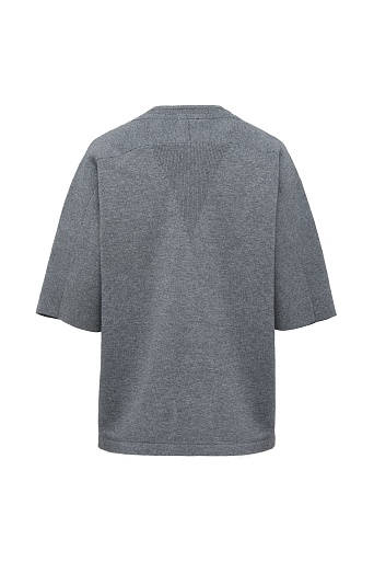 Джемпер с рукавом три четверти, серый