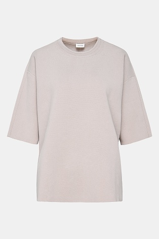 Джемпер с рукавом три четверти, кремовый