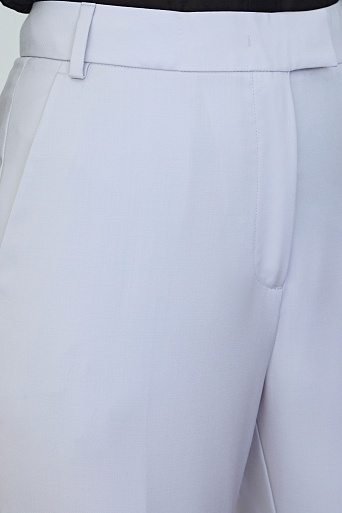 Прямые брюки из шерсти, светло-серые ANNIKA