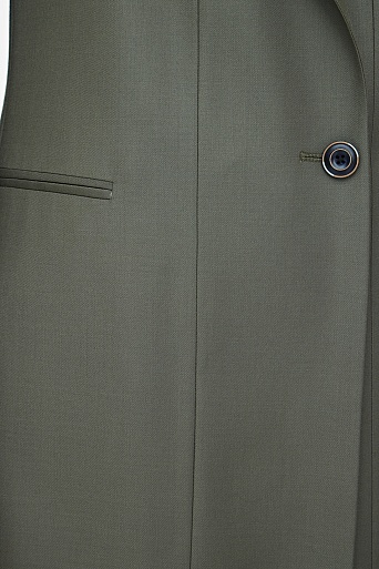 Удлиненный пиджак оливкового цвета VIOLA