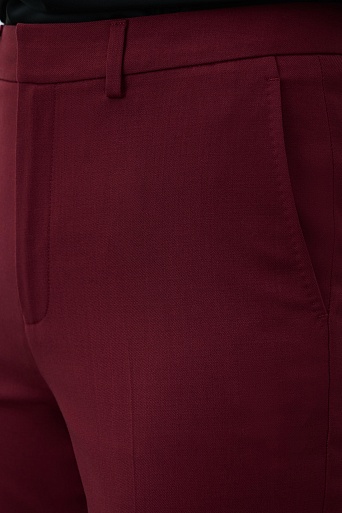 Зауженные брюки со стрелками, винные ANNIKA