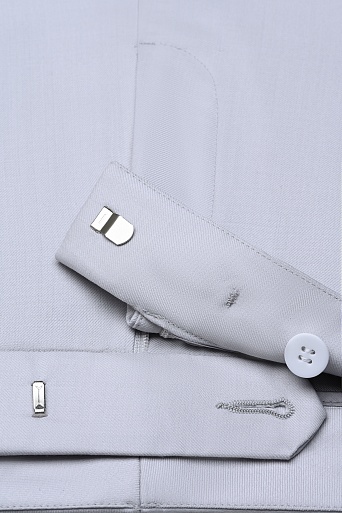 Прямые брюки из шерсти, светло-серые ANNIKA