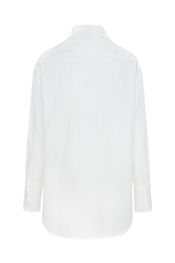 Свободная рубашка из лиоцелла, молочная
