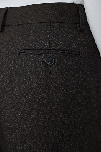 Костюмные брюки с защипами, темно-серые