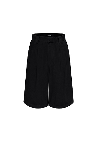 Хлопковые бермуды, черные