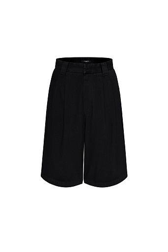 Хлопковые бермуды, черные