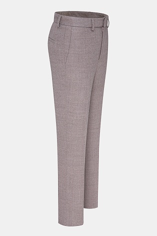 Костюмные брюки со стрелками, розовые