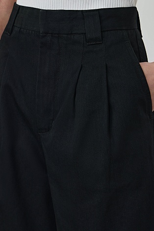 Хлопковые бермуды, черные