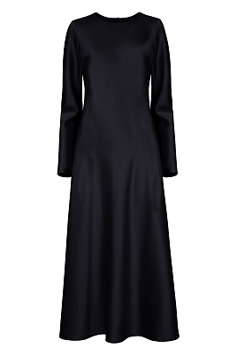 Длинное платье черного цвета