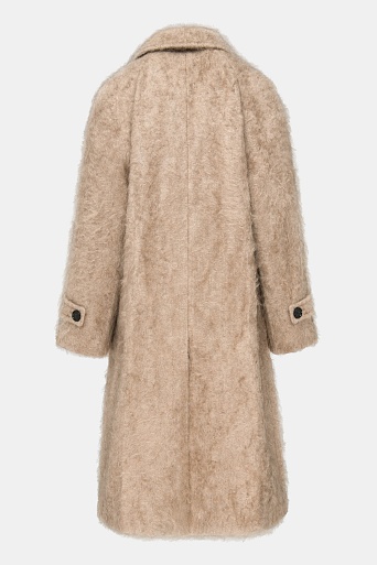 Кашемировое пальто, песочное