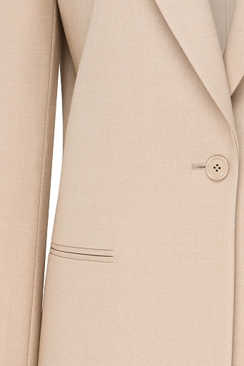 Однотонный жакет, цвет бежевый MILA