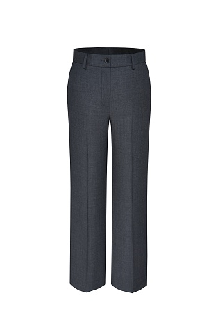 Прямые брюки со стрелками, темно-серые