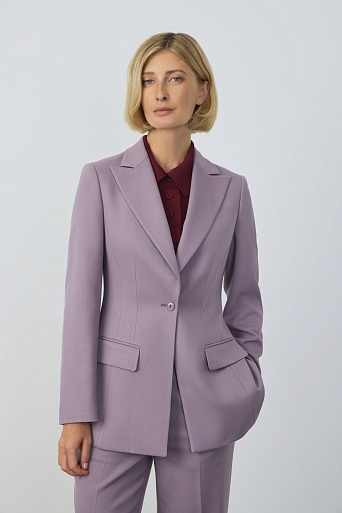 Жакет на одной пуговице, цвет фиолетовый FLORENCE