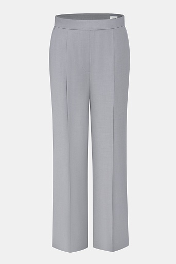 Прямые брюки со стрелками, серые