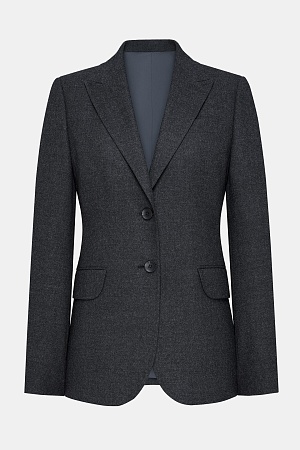 Серый пиджак в синюю клетку SMOKING II