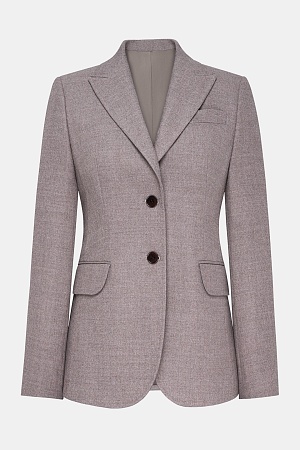 Серый пиджак в синюю клетку SMOKING II