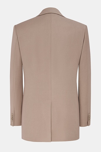 Удлиненный жакет на одной пуговице, цвет какао MILA