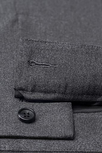 Зауженные брюки, серый меланж