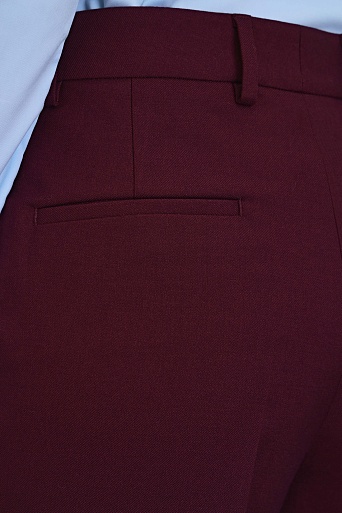 Прямые брюки со стрелками, винные 