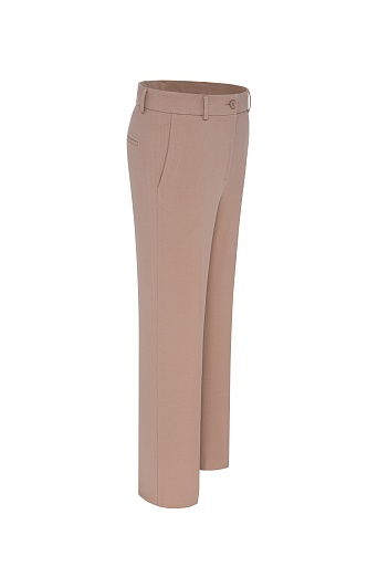Прямые брюки со стрелками, цвет бежевый MARIA