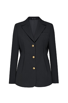 Жакет на пуговицах, черный