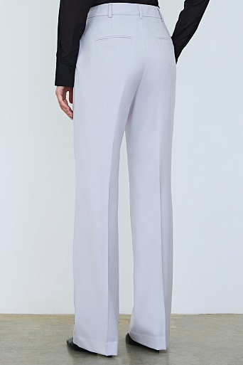 Прямые брюки из шерсти, светло-серые ANNIKA