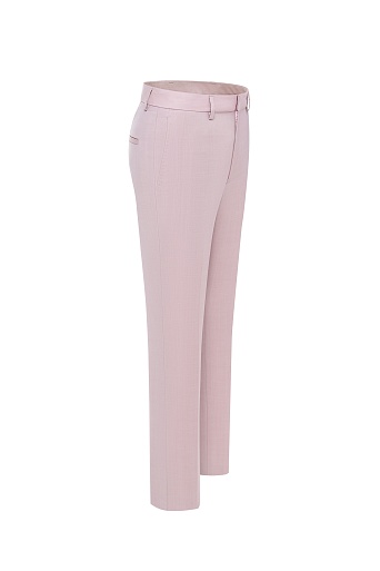 Прямые брюки из шерсти, пудровые ANNIKA