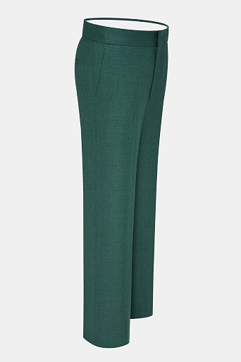 Прямые свободные брюки со стрелками, изумрудные Linda