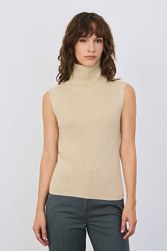 Топ без рукавов, песочный