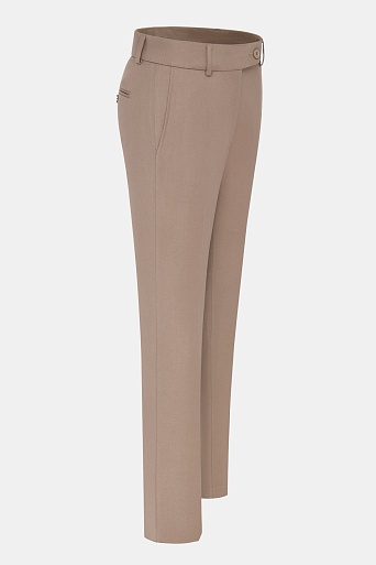 Зауженные брюки со стрелками, цвет бежевый EMMY
