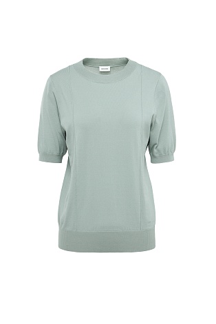 Трикотажная футболка из тенселя, мятная
