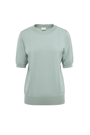Трикотажная футболка из тенселя, мятная